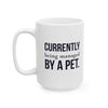 Currently Being Managed By A Pet — Funny Pet Owner Mug