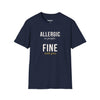 Allergic To People Fine With Pets — Funny Introvert Pet Owner T-Shirt