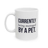 Currently Being Managed By A Pet — Funny Pet Owner Mug