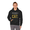Professionally Owned By A Cat — Funny Cat Mom Dad Hoodie