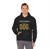Professionally Owned By A Dog — Funny Dog Mom Dad Hoodie