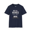Not All Heroes Wear Capes Mine Sheds On The Couch — Funny Pet Owner T-Shirt
